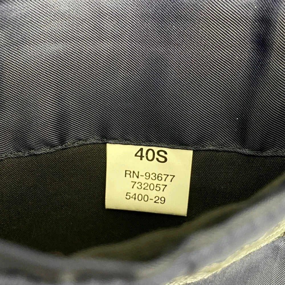 Stafford 2 Piece Wool Suit Mens 40S Blue Vintage Pleated Cuffed